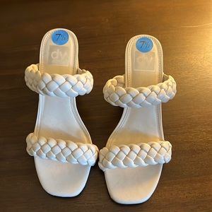 Dolce Vita White Braided Sandals